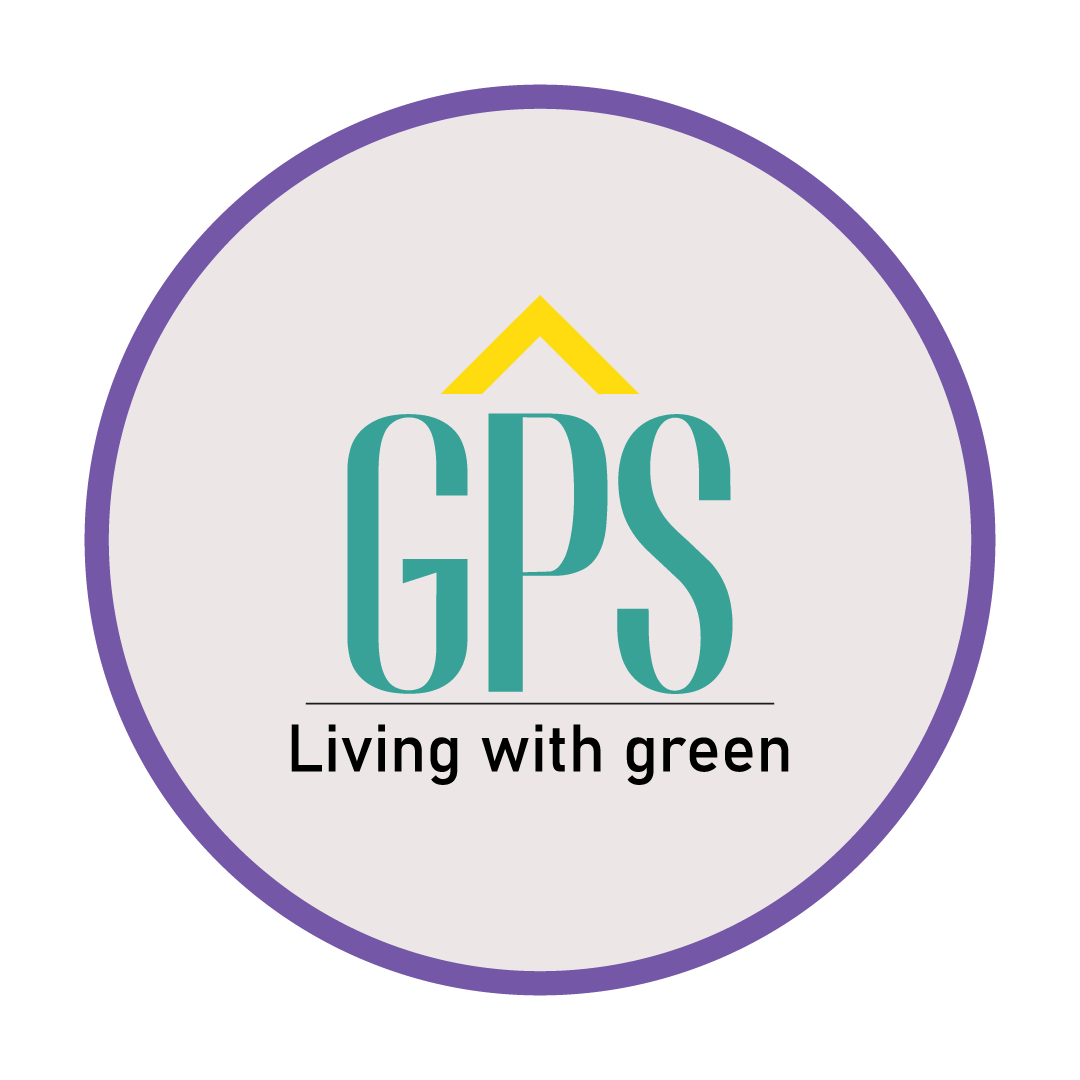 GPS Living Limited official circular logo with GPS lettering and the tagline Living with green